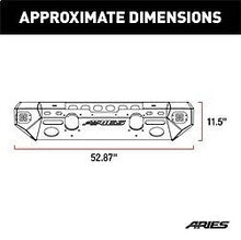 Load image into Gallery viewer, ARIES TrailChaser Aluminum Front Bumper (Option 5) 2082075 fits Jeep Wrangler JL / Gladiator / 2018-2019 Jeep Wrangler Rub...