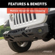 Load image into Gallery viewer, ARIES TrailChaser Aluminum Front Bumper (Option 5) 2082075 fits Jeep Wrangler JL / Gladiator / 2018-2019 Jeep Wrangler Rub...