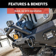Load image into Gallery viewer, ARIES TrailChaser Aluminum Front Bumper Round Brush Guard 2081255 fits Jeep Wrangler - Additional View 6