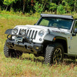 Load image into Gallery viewer, ARIES TrailChaser Aluminum Front Bumper Round Brush Guard 2081255 fits Jeep Wrangler - Additional View 9