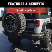 Load image into Gallery viewer, ARIES TrailChaser Aluminum Rear Bumper Corners 2081221 fits Jeep Wrangler - Additional View 6
