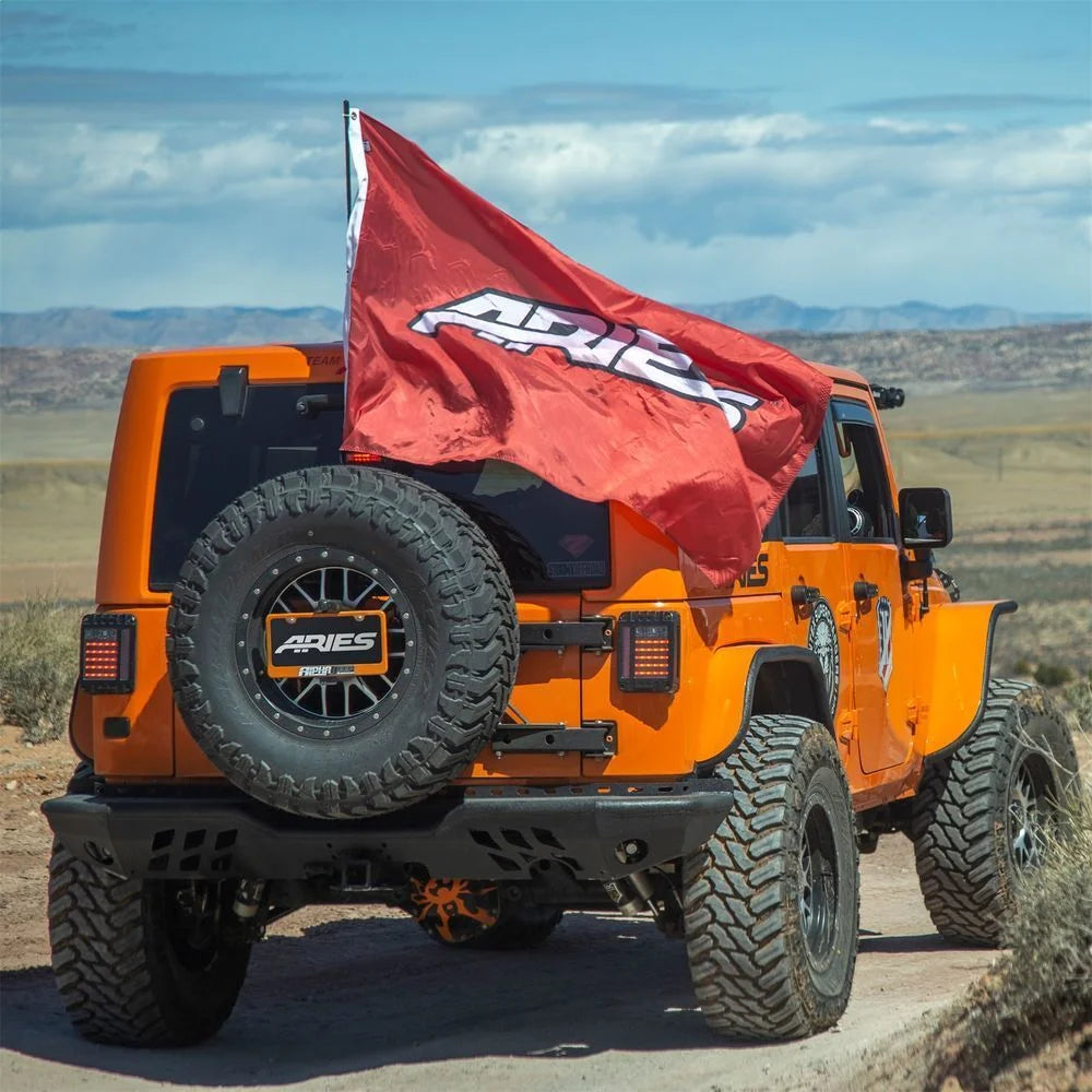 ARIES TrailChaser Aluminum Rear Bumper Corners 2081221 fits Jeep Wrangler - Additional View 8