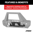 Load image into Gallery viewer, ARIES TrailChaser Bumper Winch Reinforcement Bracket 2072102 fits Jeep Wrangler JL / Gladiator / 2018-2019 Jeep Wrangler R...