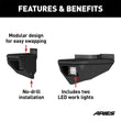 Load image into Gallery viewer, ARIES TrailChaser Steel Rear Bumper Corners with LEDs 2081222 fits Jeep Wrangler - Back View