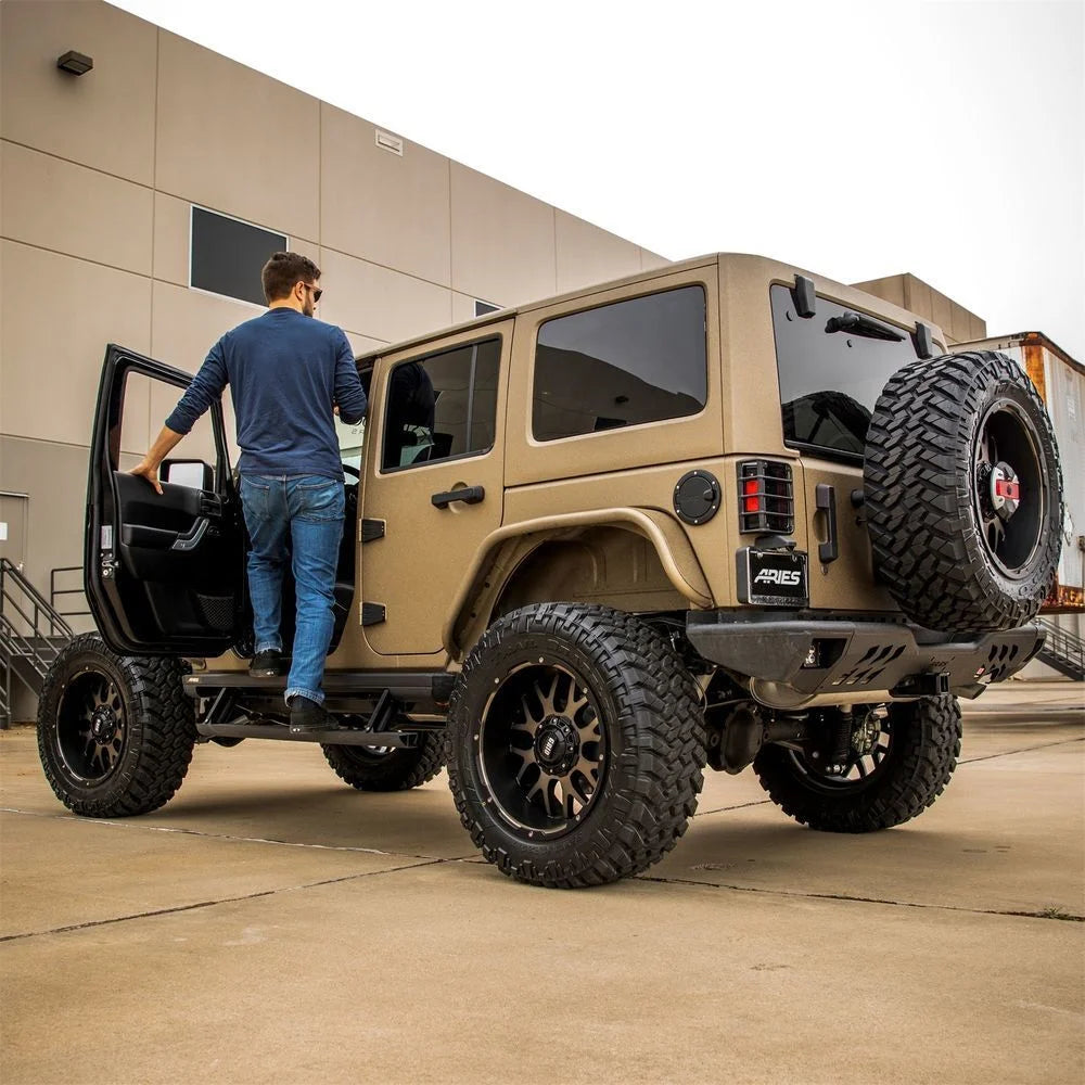 ARIES TrailChaser Steel Rear Bumper Corners with LEDs 2081222 fits Jeep Wrangler - Additional View 7