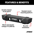 Load image into Gallery viewer, ARIES TrailCrusher Steel Front Bumper, 12.5K 2156000 fits Jeep Wrangler JK