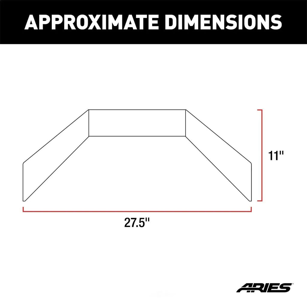 ARIES TrailCrusher Steel Front Bumper Angular Brush Guard 2156050 fits Jeep Wrangler / Gladiator / 2018-2019 Jeep Wrangler...