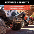 Load image into Gallery viewer, ARIES TrailCrusher Steel Front Bumper Angular Brush Guard 2156050 fits Jeep Wrangler / Gladiator / 2018-2019 Jeep Wrangler...