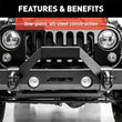 Load image into Gallery viewer, ARIES TrailCrusher Steel Front Bumper Angular Brush Guard 2156050 fits Jeep Wrangler / Gladiator / 2018-2019 Jeep Wrangler...