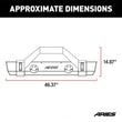 Load image into Gallery viewer, ARIES TrailCrusher Steel Front Bumper with Brush Guard, 12.5K 2186000 fits Jeep Wrangler JK - Side View