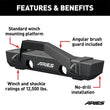 Load image into Gallery viewer, ARIES TrailCrusher Steel Front Bumper with Brush Guard, 12.5K 2186000 fits Jeep Wrangler JK - Back View