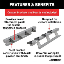 Load image into Gallery viewer, ARIES Universal ActionTrac Mounting Brackets (8-Pack, Fabricated Brackets Required) 3025177 - Side View