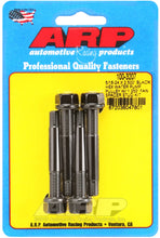 Load image into Gallery viewer, ARP 5/16-24 X 2.500 Black Hex Water Pump Pulley w/ 1.250in Fan Spacer Stud Kit