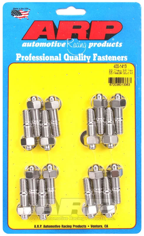 ARP BB Chevy 3/8 Hex SS Header Stud Kit