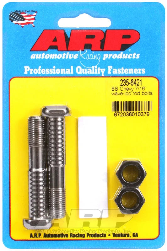 ARP BB Chevy 7/16in pro wave-loc 2pk rod bolt kit