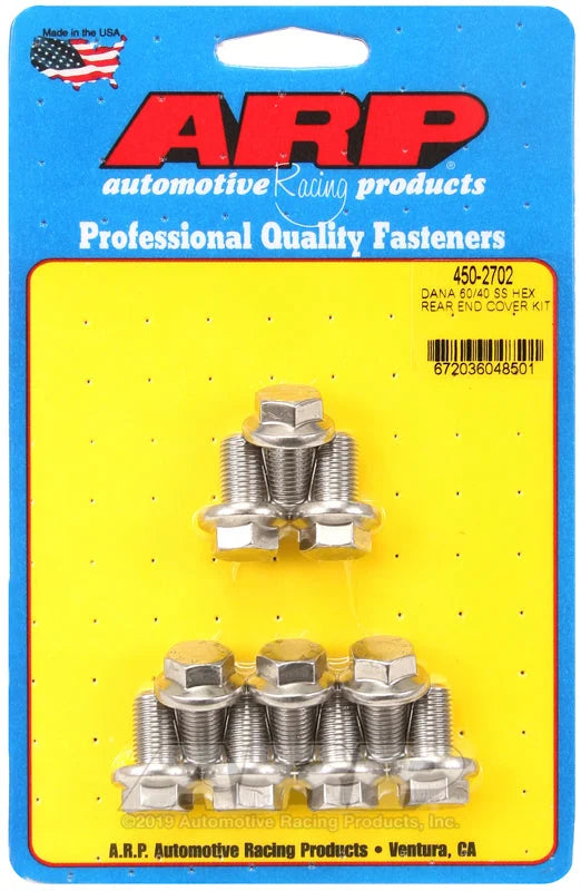 ARP Ford Dana 60/40 SS hex rear end cover bolt kit