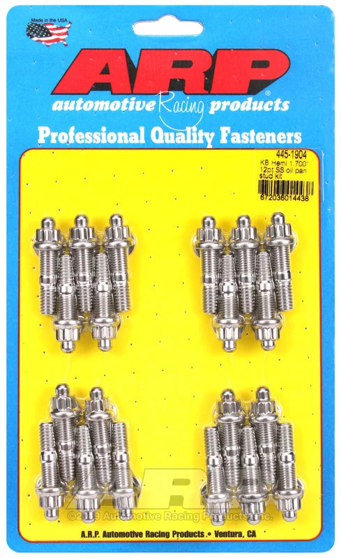 ARP KB Hemi 1.700in SS 12pt Oil Pan Stud Kit