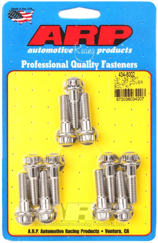 ARP LS1 LS2 SS 12pt Valley Cover Bolt Kit