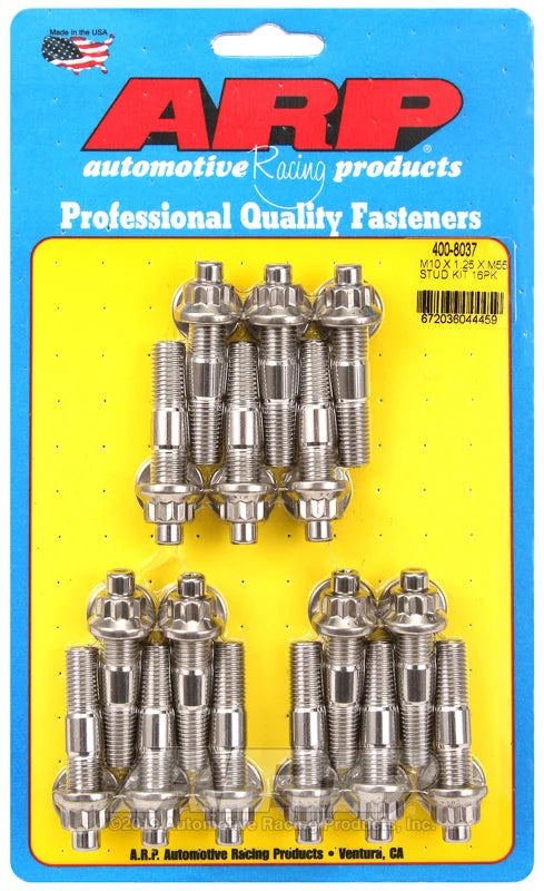ARP M10 X 1.25 X 55mm broached stud kit 16pcs