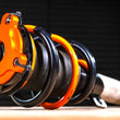 Load image into Gallery viewer, AST 2022+ BMW M2(G87)/2020+ M3(G80)/2021+ M4 (G82) Adjustable Top Mount Camber Plates - OEM Damper - Side View