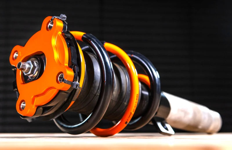 AST 2022+ BMW M2(G87)/2020+ M3(G80)/2021+ M4 (G82) Adjustable Top Mount Camber Plates - OEM Damper - Side View