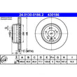 Load image into Gallery viewer, ATE Brake Disc 430188 fits 2005-2009 Land Rover LR3 / Range Rover Sport - Detail View
