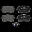 Load image into Gallery viewer, ATE Brake Pad Set 602888 fits 2005-2011 Audi A6 / A6 Quattro / S6 - Back View