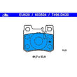 Load image into Gallery viewer, ATE Brake Pad Set 603504 fits 1987-1989 Mercedes-Benz 260E / 1986-1993 Mercedes-Benz 300E / 1994-1996 Mercedes-Benz C220 - Main Product Vie...
