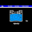 Load image into Gallery viewer, ATE Brake Pad Set 603504 fits 1987-1989 Mercedes-Benz 260E / 1986-1993 Mercedes-Benz 300E / 1994-1996 Mercedes-Benz C220 - Installation Vie...