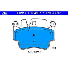 Load image into Gallery viewer, ATE Brake Pad Set 604987 fits 1999-2005 Porsche 911 / Boxster - Main Product View