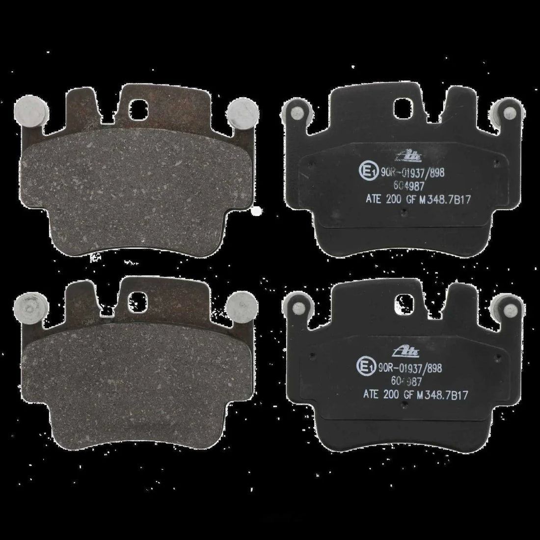 ATE Brake Pad Set 604987 fits 1999-2005 Porsche 911 / Boxster - Back View