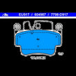 Load image into Gallery viewer, ATE Brake Pad Set 604987 fits 1999-2005 Porsche 911 / Boxster - Installation View