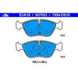 Load image into Gallery viewer, ATE Brake Pad Set 607053 fits 1993-1997 Volvo 850 / 1998-2004 Volvo C70 / 1998-2000 Volvo S70 / 1998-2000 Volvo V70 - Main...