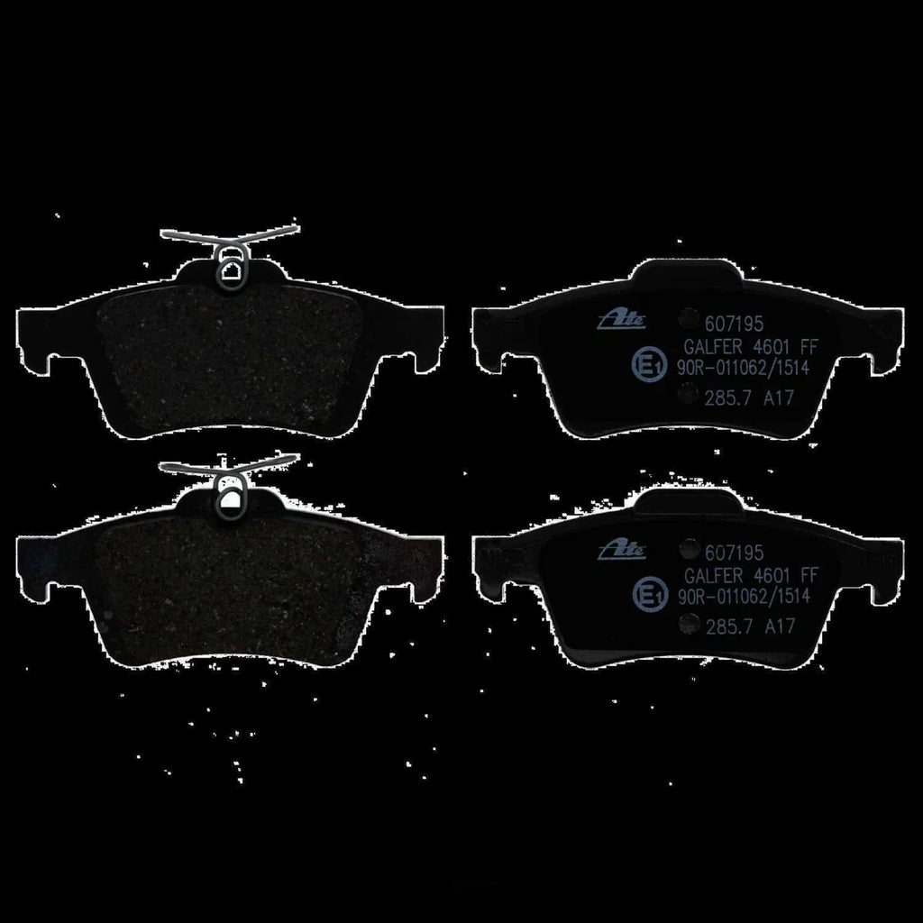 ATE Brake Pad Set 607195 fits 2008-2013 Volvo C30 / 2006-2013 Volvo C70 / 2004-2011 Volvo S40 / 2005-2011 Volvo V50 - Back...