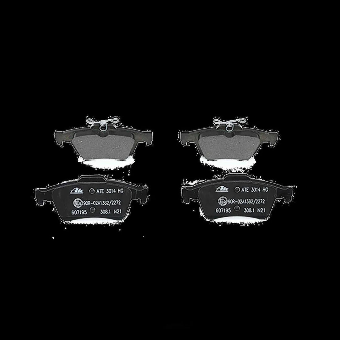 ATE Brake Pad Set 607195 fits 2008-2013 Volvo C30 / 2006-2013 Volvo C70 / 2004-2011 Volvo S40 / 2005-2011 Volvo V50 - Addi...