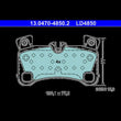 Load image into Gallery viewer, ATE Brake Pad Set LD4850 fits 2008-2010 Porsche Cayenne Turbo / 2009 Porsche Cayenne Turbo S - Installation View