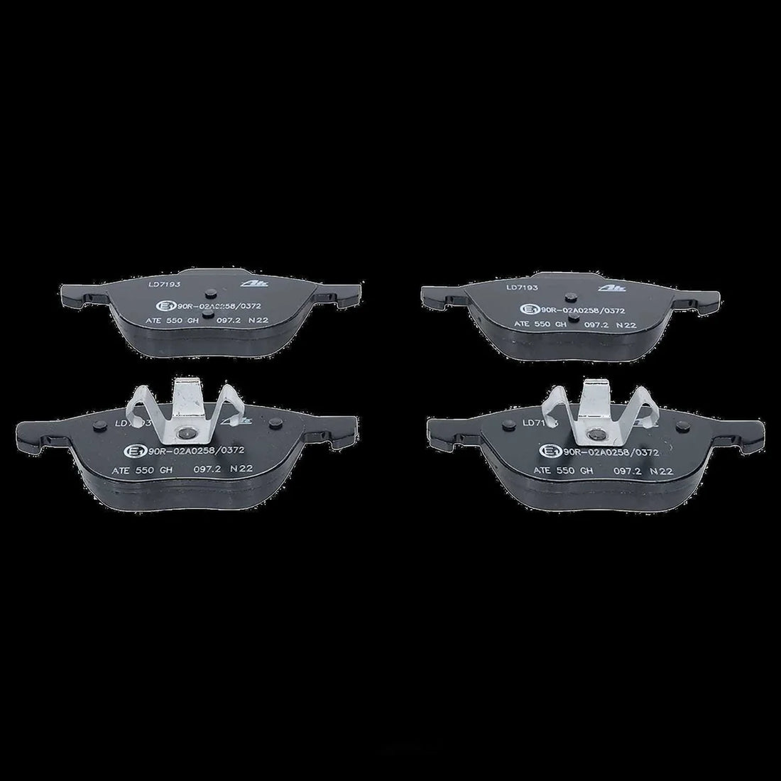 ATE Brake Pad Set LD7193 fits 2008-2013 Volvo C30 / 2006-2013 Volvo C70 / 2004-2011 Volvo S40 / 2005-2011 Volvo V50 - Back...