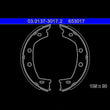 Load image into Gallery viewer, ATE Parking Brake Shoe Set 653017 fits 2008 Land Rover LR2 SE Premium / 2009 Land Rover LR2 HSE / 2013 Land Rover LR2 HSE