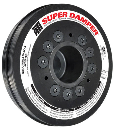 ATI Damper - 6.78in - Alum - (2) 4 Grv - w/Integral Lower Cam Drive...