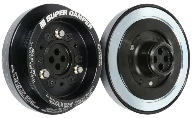 ATI Damper - 7.074 - 10 Percent Under Drive - AL - 6 Groove - 20+ Toyota Supra / 19+ BMW - Z4 - B58 - Side View