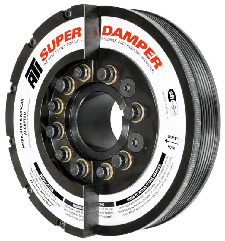 ATI Damper - 7.425In - Steel - 6 & 8 Grv ATI917383 fits 20-21 GM Duramax