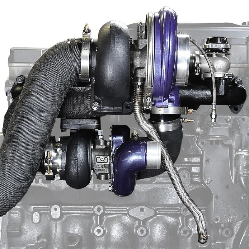 ATS Diesel 03-07 Dodge Cummins 5.9L Aurora 4000/7500 Compound Turbo Kit - Detail View