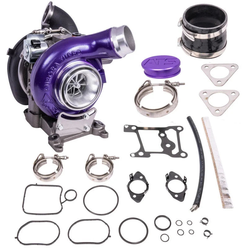 ATS Diesel 11-14 Ford Pickup 6.7L Power Stroke Aurora 4000 VNT Stage 2 Turbocharger Kit - Back View