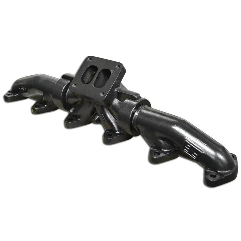 ATS Diesel 1994 - Early 98 Dodge 5.9L 12V 3pc Big Foot (T4 Flange) Pulse Flow Exhaust Manifold - Installation View