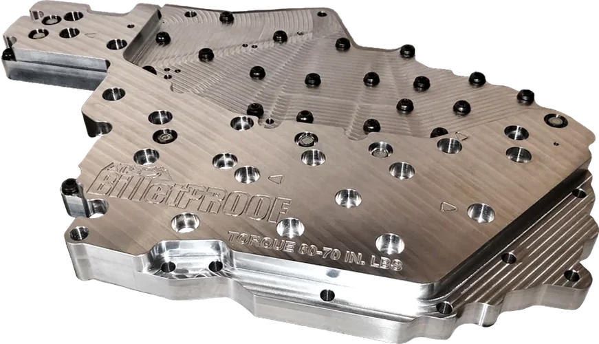 ATS Diesel 19-20 Dodge RAM 6.7L Cummins 68RFE Billet Valve Body Channel Plate Kit - Back View