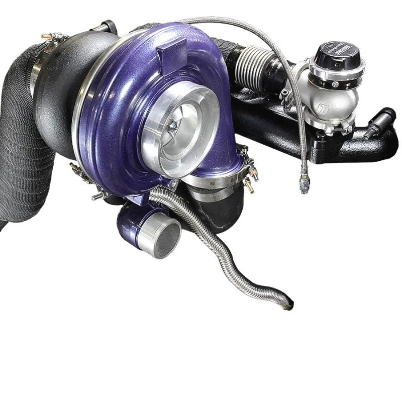 ATS Diesel 98.5-02 Dodge Cummins 5.9L Aurora 3000/5000 Compound Turbo Kit - Side View