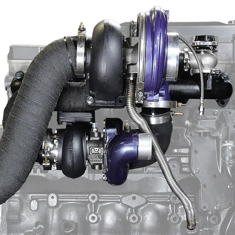 ATS Diesel 98.5-02 Dodge Cummins 5.9L Aurora 3000/5000 Compound Turbo Kit - Detail View