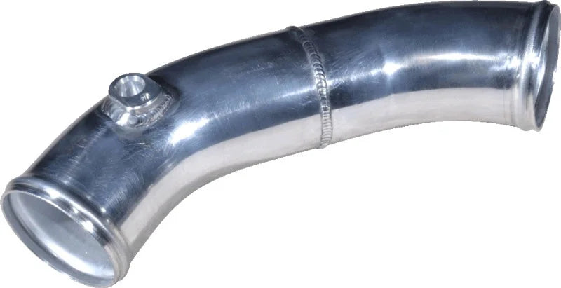 ATS Diesel Ford 6.7L Powerstroke 3in V-Band Charge Pipe - Side View