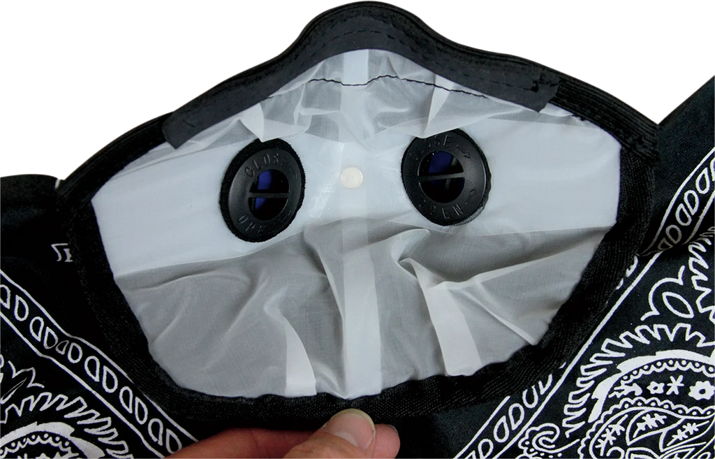 ATV-TEK Bandana Dust Mask - Black BDMBLK - Main Product View