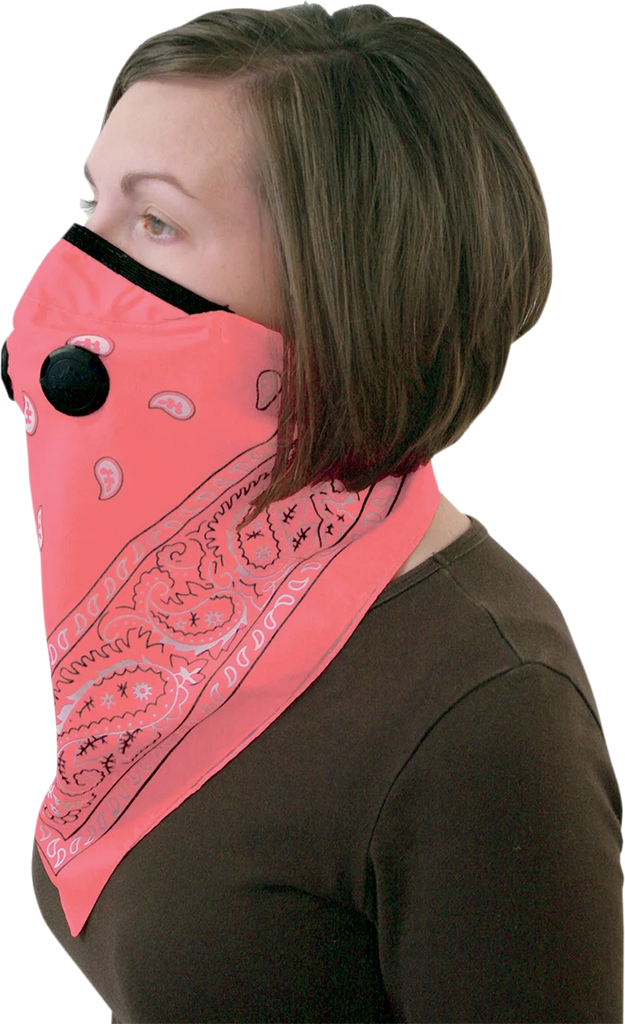 ATV-TEK Bandana Dust Mask - Pink BDMPNK - Back View